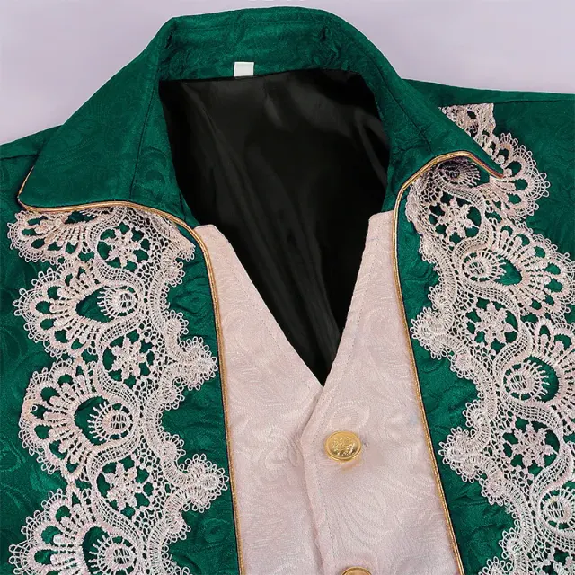 Men's Lace Tailcoat Victorian Gothic Stage Costume detail 20