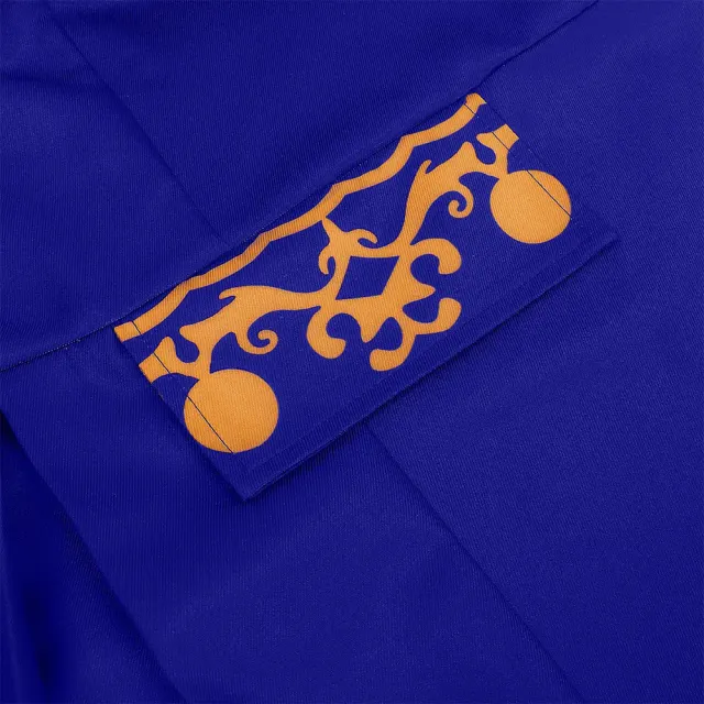 Men's Medieval Court Print Prince Coat for Halloween Cosplay detail 19
