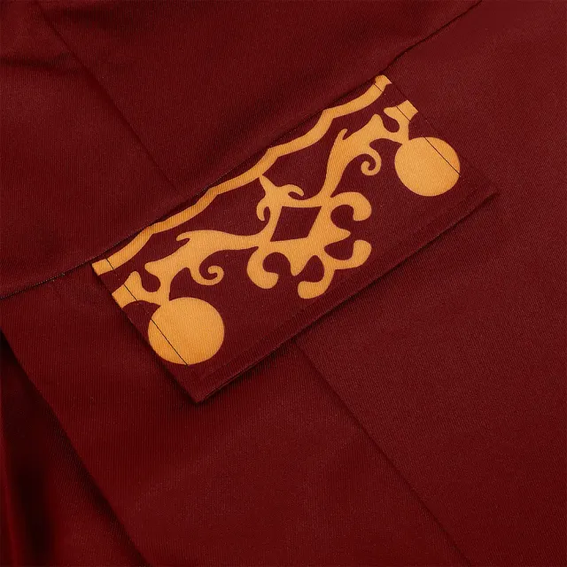 Men's Medieval Court Print Prince Coat for Halloween Cosplay detail 24