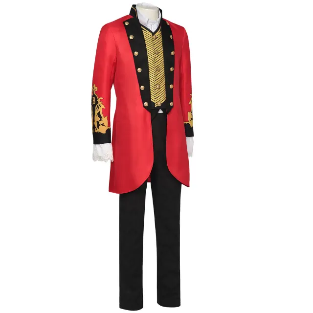 Men's Medieval Court Tailcoat Costume Set for Stage Cosplay detail 1