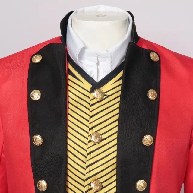Men's Medieval Court Tailcoat Costume Set for Stage Cosplay detail 2