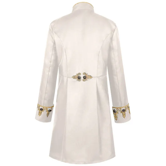 Herren-Hofjacke im Mittelalter-Stil mit Stickerei für Cosplay und Bühne Detail 8