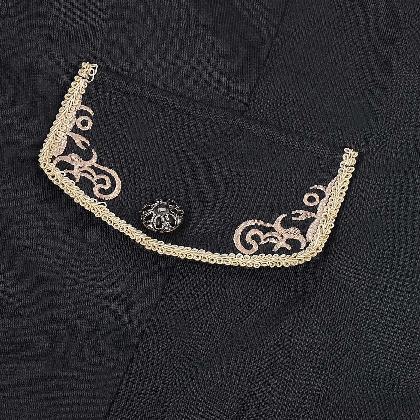 Men's Medieval Embroidered Court Coat for Cosplay Stage detail 12