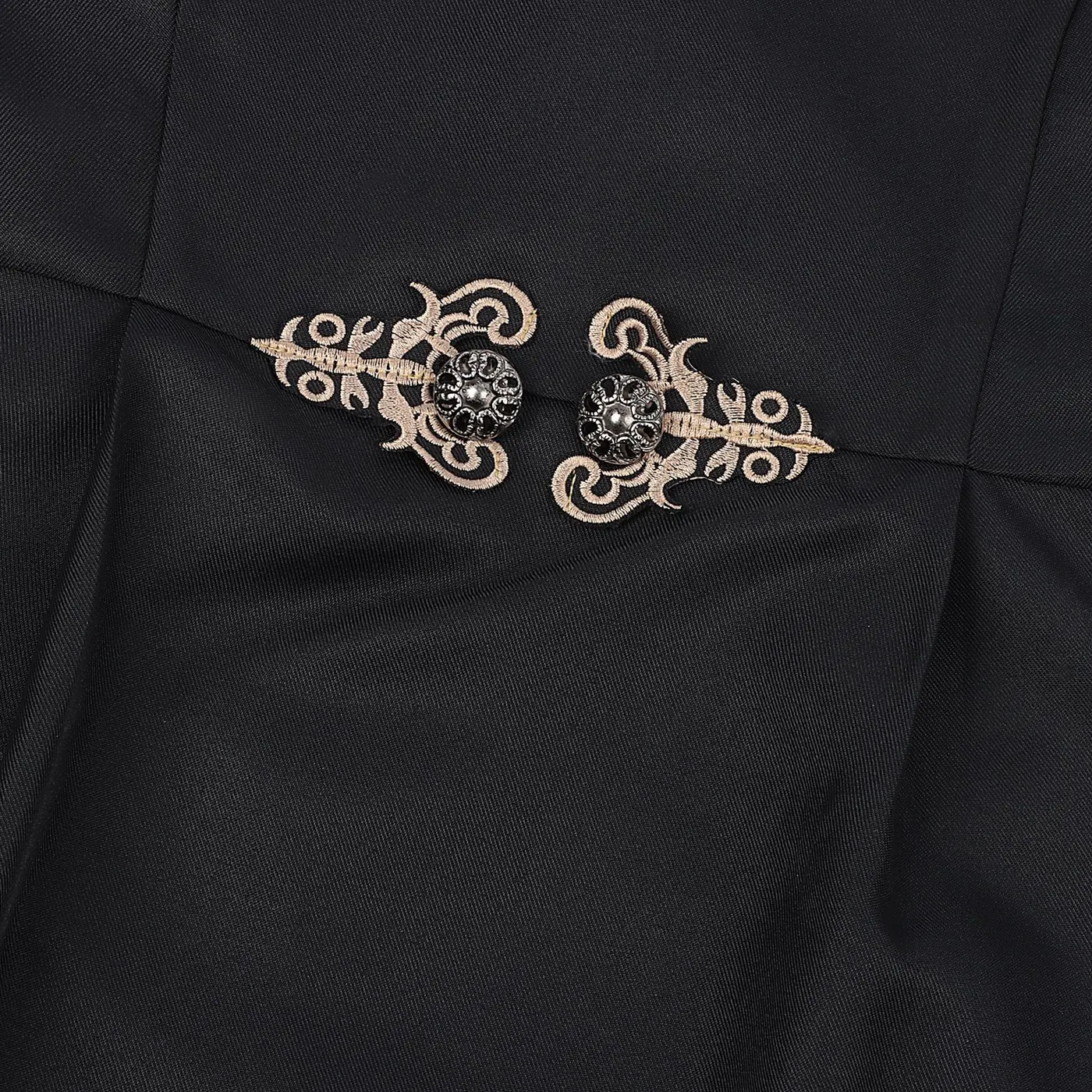 Men's Medieval Embroidered Court Coat for Cosplay Stage detail 13