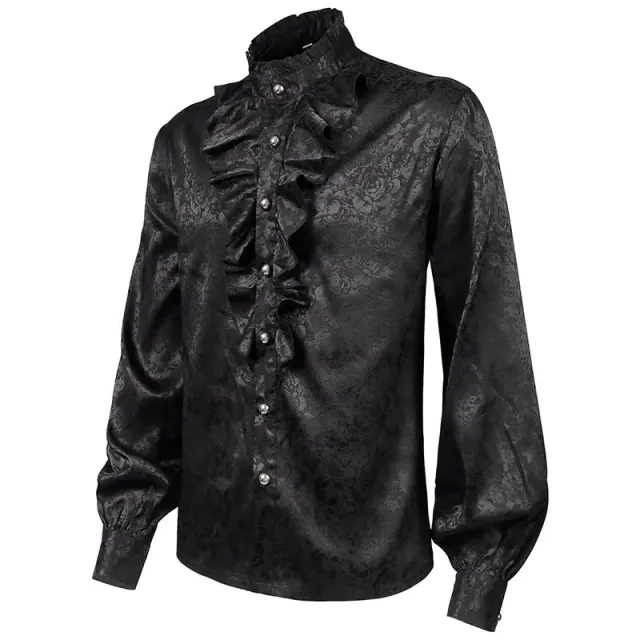 Men's Medieval Frock Coat Shirt Pants Cosplay Set detail 6