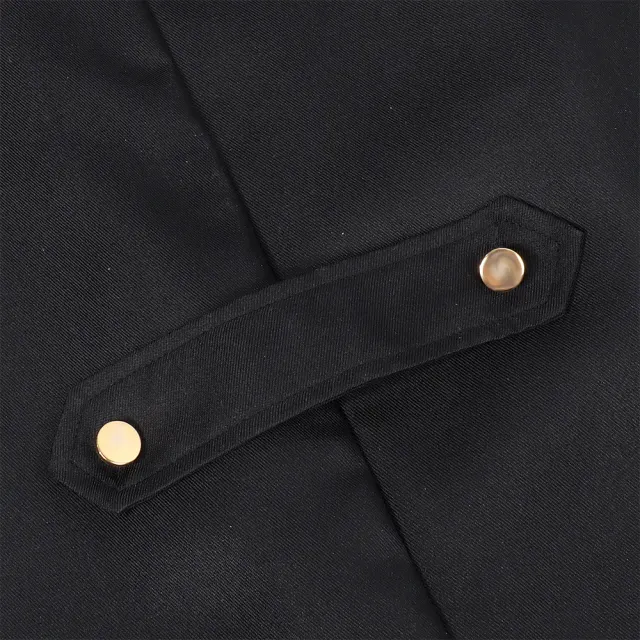 Men's Medieval Gold-Trim Tailcoat Halloween Cosplay Costume detail 10