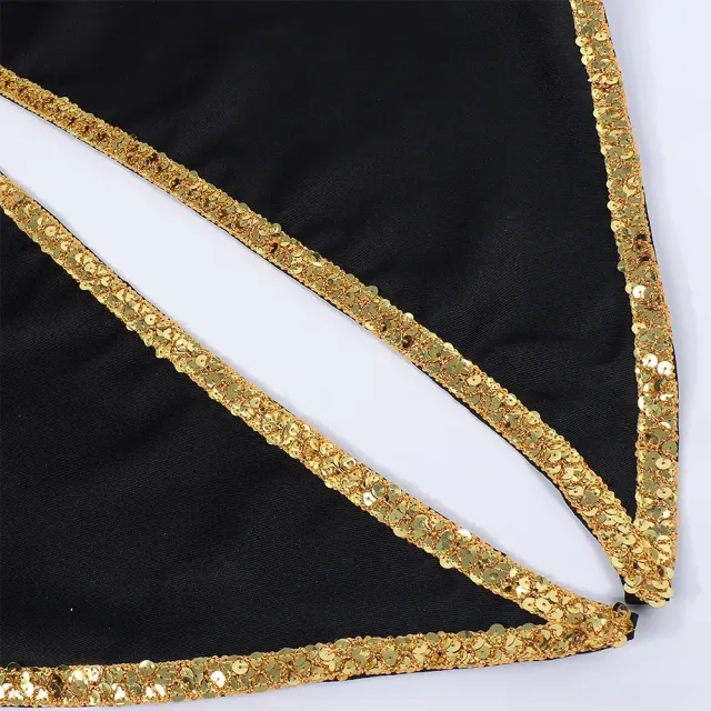 Men's Medieval Gold-Trim Tailcoat Halloween Cosplay Costume detail 12