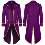 Gold-Trim Tailcoat - Purple
