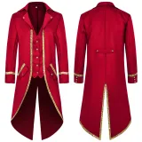 Gold-Trim Tailcoat - Red