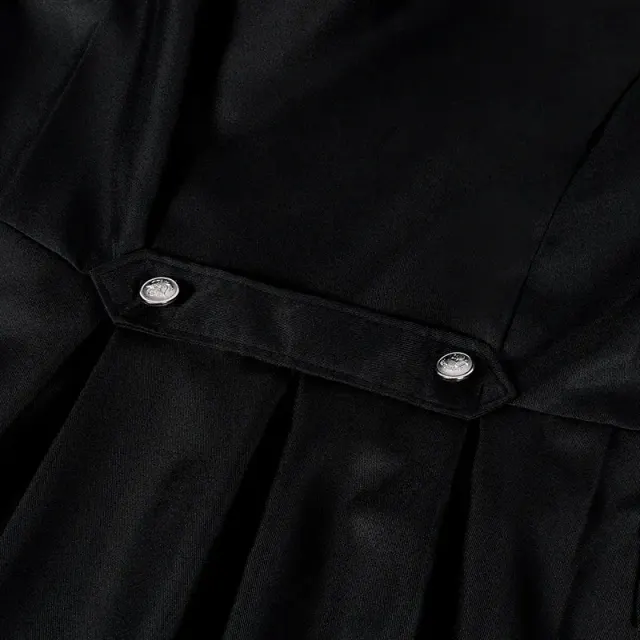 Langer mittelalterlicher Gothic-Trenchcoat für Herren für Halloween-Cosplay Detail 12