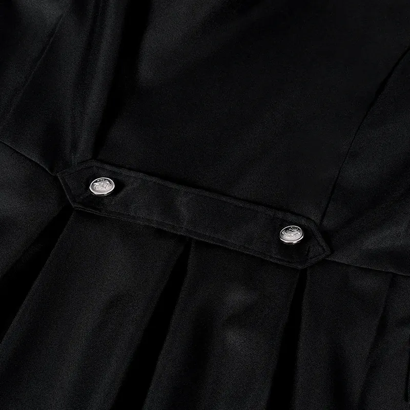 Men's Medieval Gothic Long Trench Coat for Halloween Cosplay detail 12
