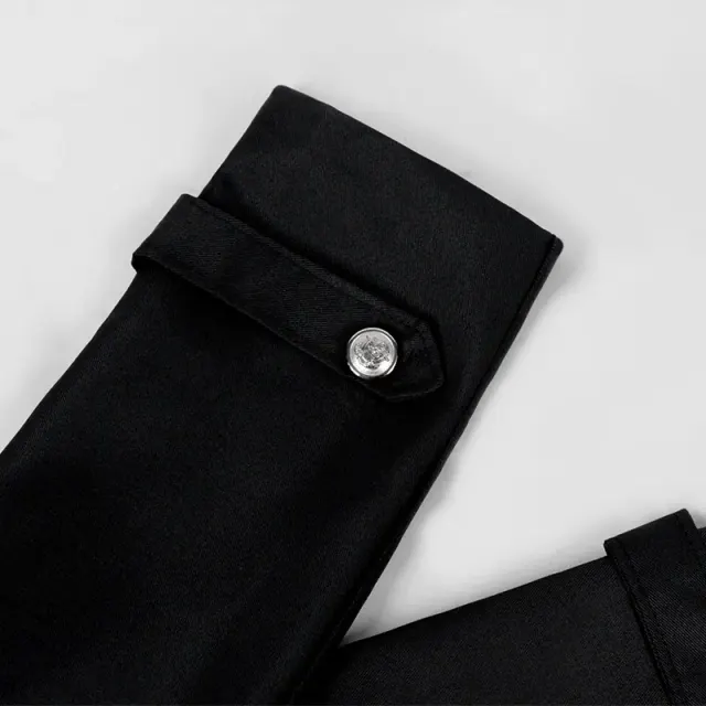 Langer mittelalterlicher Gothic-Trenchcoat für Herren für Halloween-Cosplay Detail 14