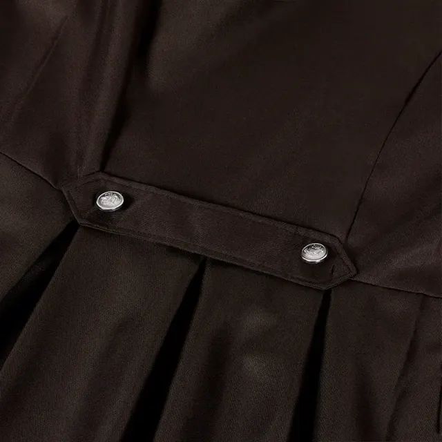 Langer mittelalterlicher Gothic-Trenchcoat für Herren für Halloween-Cosplay Detail 23