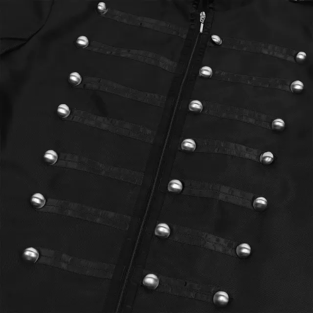 Men's Medieval Gothic Steampunk Sleeveless Costume Set detail 12
