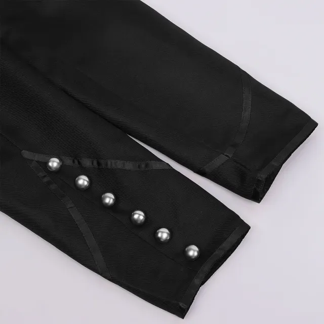 Men's Medieval Gothic Steampunk Sleeveless Costume Set detail 13
