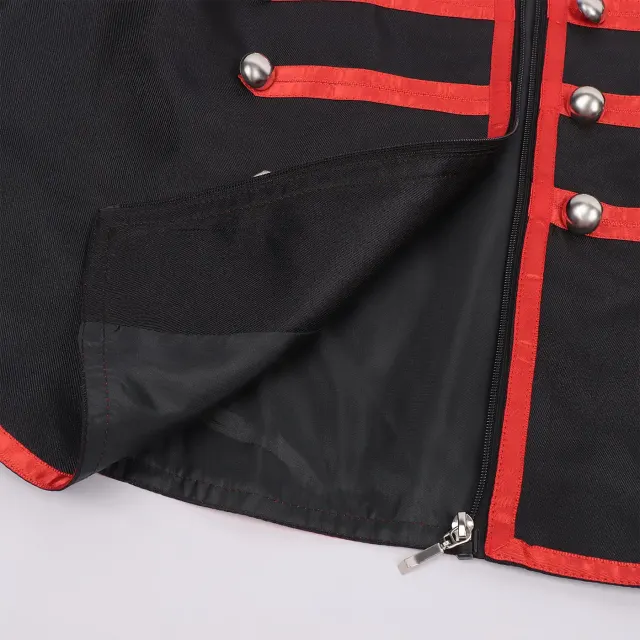 Men's Medieval Gothic Steampunk Sleeveless Costume Set detail 22