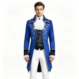 Ensemble complet queue-de-pie gothique - Bleu