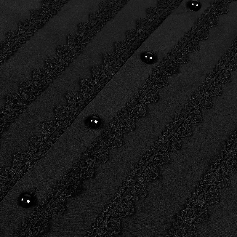 Men's Medieval Gothic Jacquard Tailcoat Vest Costume detail 4
