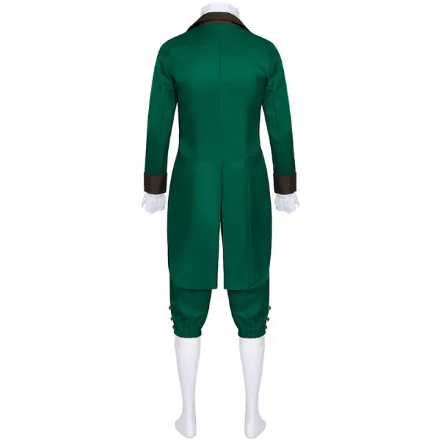 Men's Medieval Irish Tailcoat Hat Cosplay Costume Set detail 3