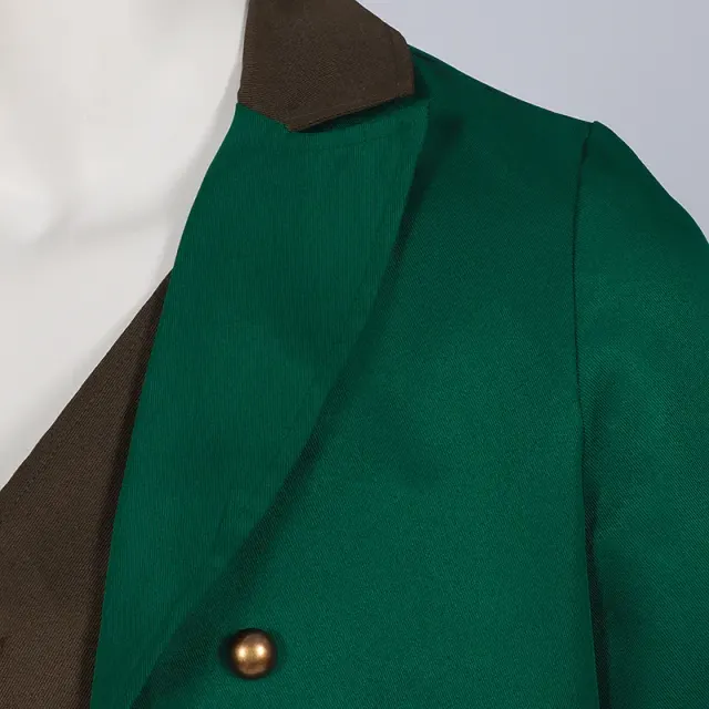 Men's Medieval Irish Tailcoat Hat Cosplay Costume Set detail 5