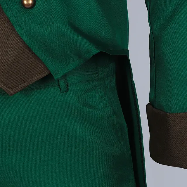 Men's Medieval Irish Tailcoat Hat Cosplay Costume Set detail 6