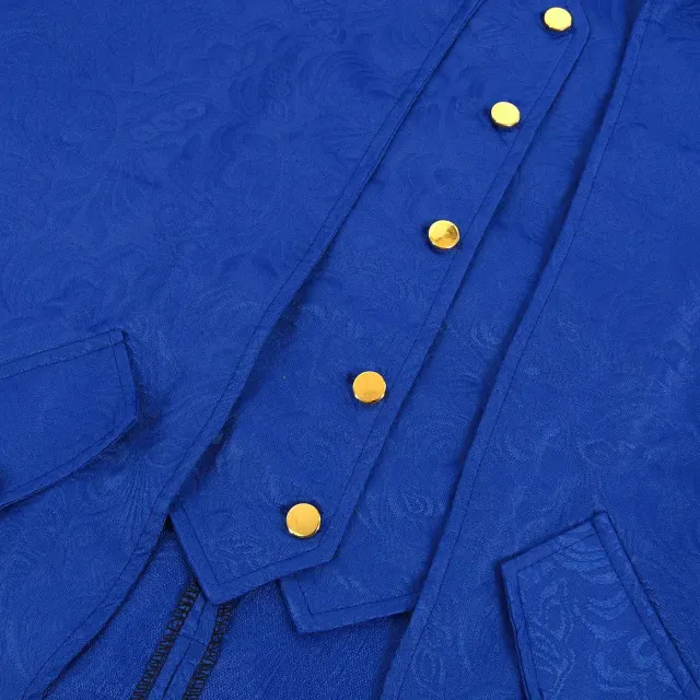Unisex-Jacquard-Punk-Frack im Mittelalter-Stil für Bühnenauftritte Detail 4