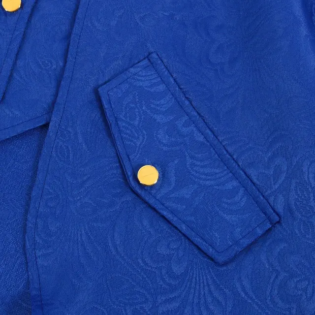 Unisex-Jacquard-Punk-Frack im Mittelalter-Stil für Bühnenauftritte Detail 5