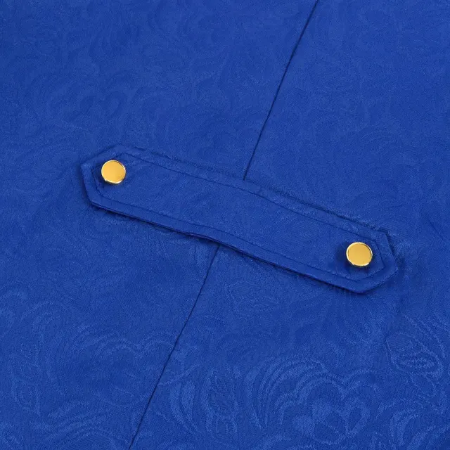 Unisex-Jacquard-Punk-Frack im Mittelalter-Stil für Bühnenauftritte Detail 6