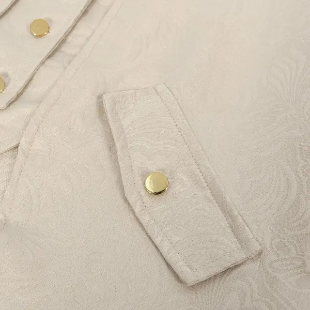 Unisex-Jacquard-Punk-Frack im Mittelalter-Stil für Bühnenauftritte Detail 19