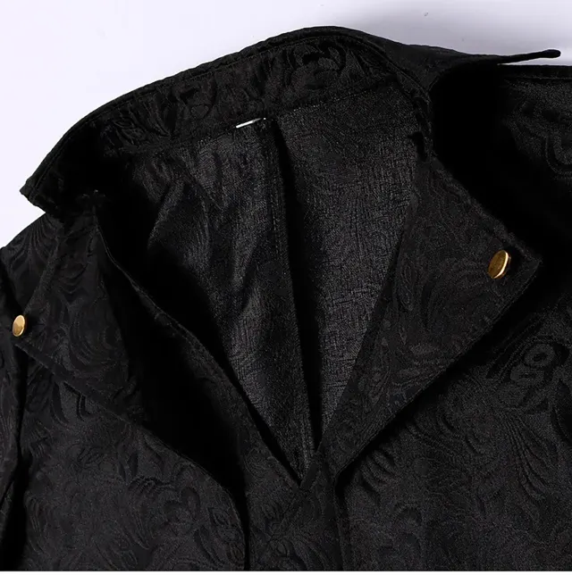 Unisex-Jacquard-Punk-Frack im Mittelalter-Stil für Bühnenauftritte Detail 23