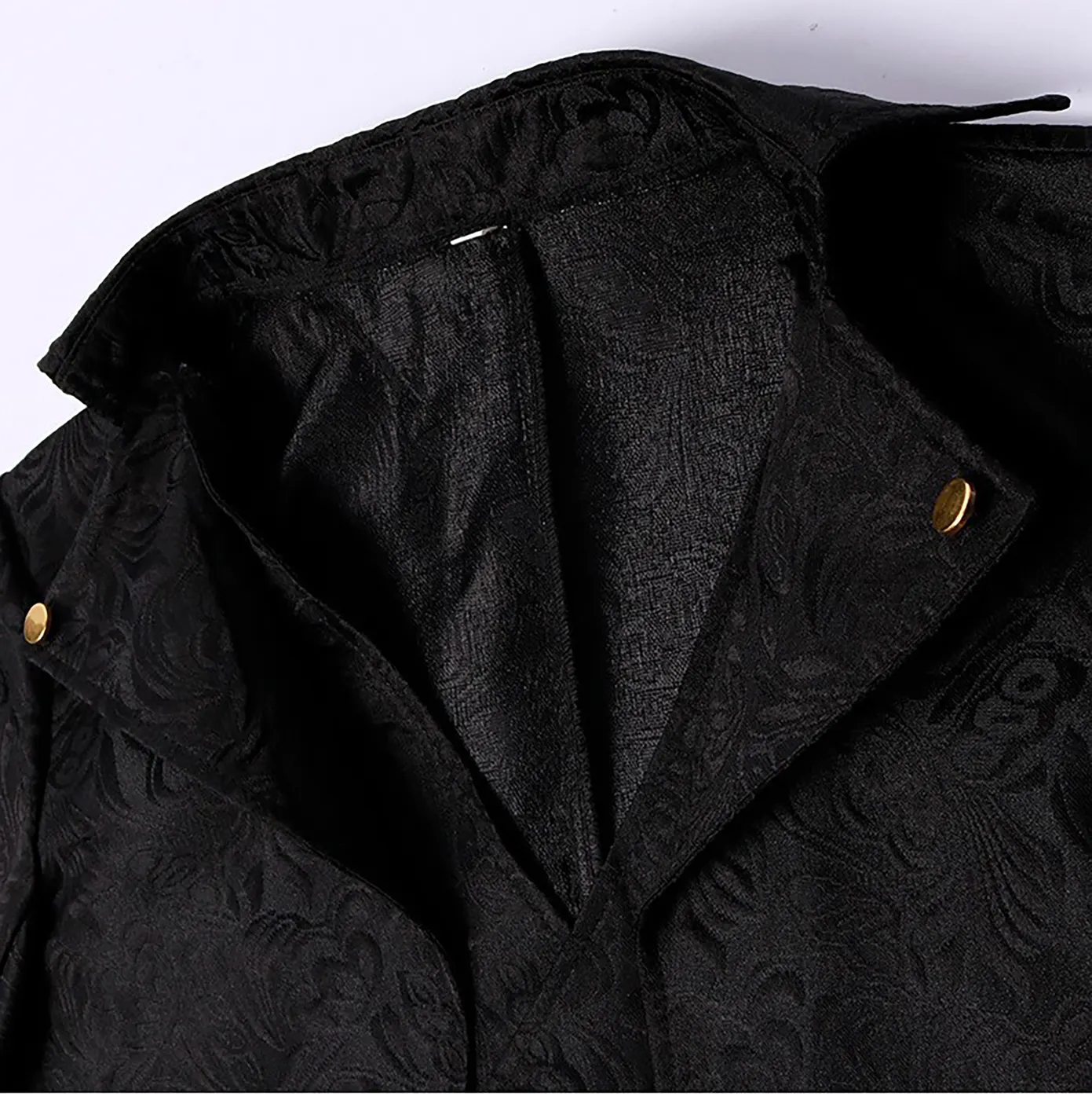 Unisex Medieval Jacquard Punk Tailcoat for Stage Wear detail 23