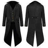 Jacquard-Frack - Schwarz