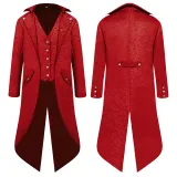 Jacquard-Frack - Rot