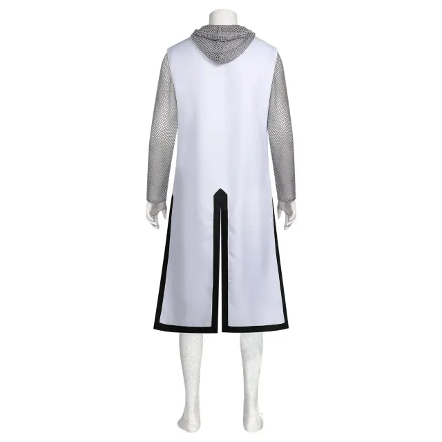 Men's Medieval Knight Hooded Chainmail Cosplay Costume detail 11