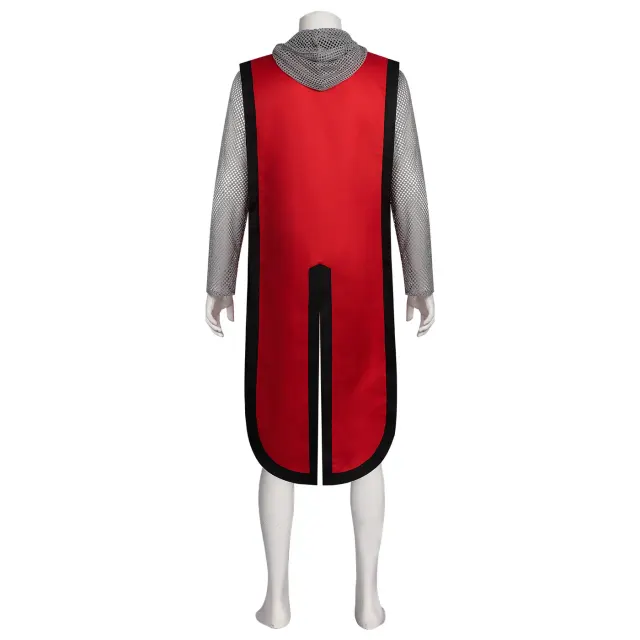 Men's Medieval Knight Hooded Chainmail Cosplay Costume detail 18