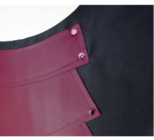 Men's Medieval Knight Leather Vest Cosplay Halloween Costume detail 2