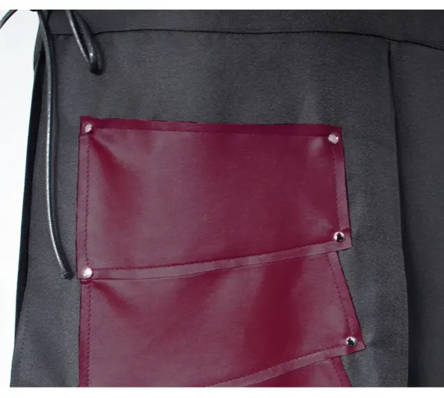Men's Medieval Knight Leather Vest Cosplay Halloween Costume detail 4