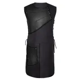 Leather Vest - Black