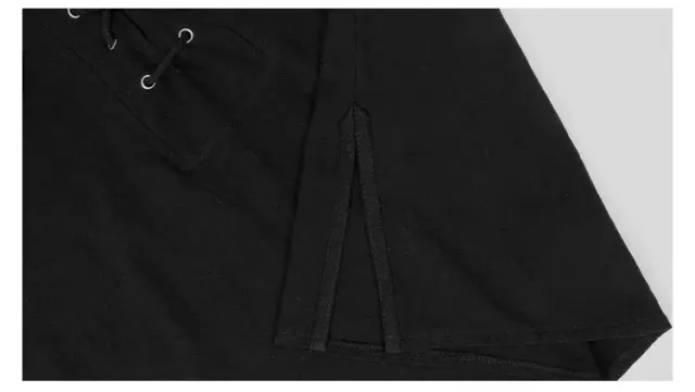 Men's Medieval Lace-Up Vest Halloween Costume detail 6