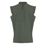 Lace-Up Vest - Green