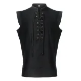 Lace-Up Vest - Black