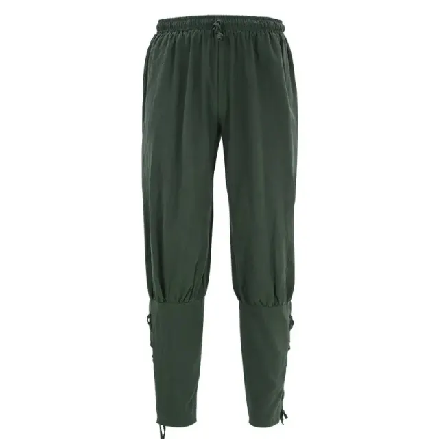 Men's Quick-Dry Medieval Pirate Cosplay Pants with Pockets detail 1