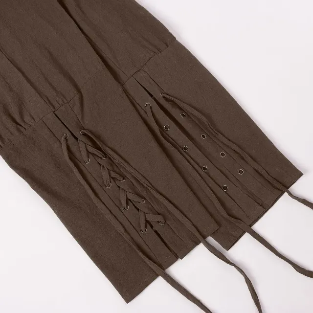 Men's Quick-Dry Medieval Pirate Cosplay Pants with Pockets detail 12