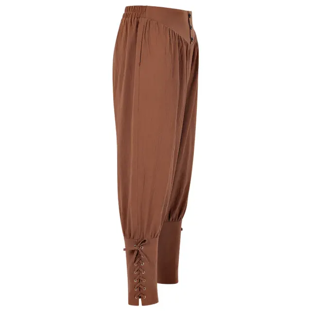 Men's Medieval Pirate Lace-Up Pants for Cosplay detail 2