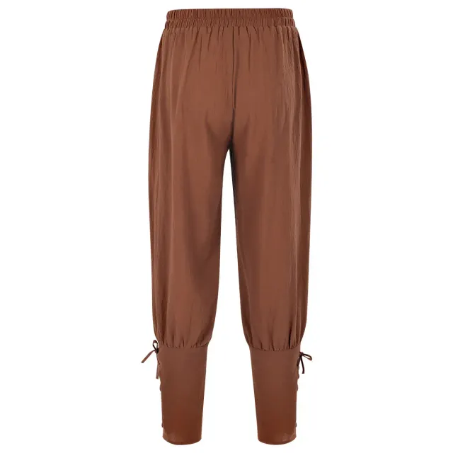 Men's Medieval Pirate Lace-Up Pants for Cosplay detail 3