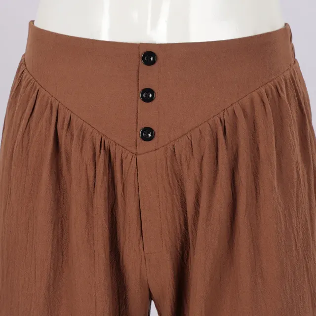 Men's Medieval Pirate Lace-Up Pants for Cosplay detail 4