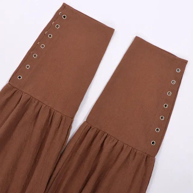 Men's Medieval Pirate Lace-Up Pants for Cosplay detail 10