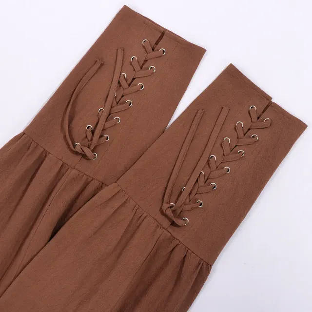 Men's Medieval Pirate Lace-Up Pants for Cosplay detail 11