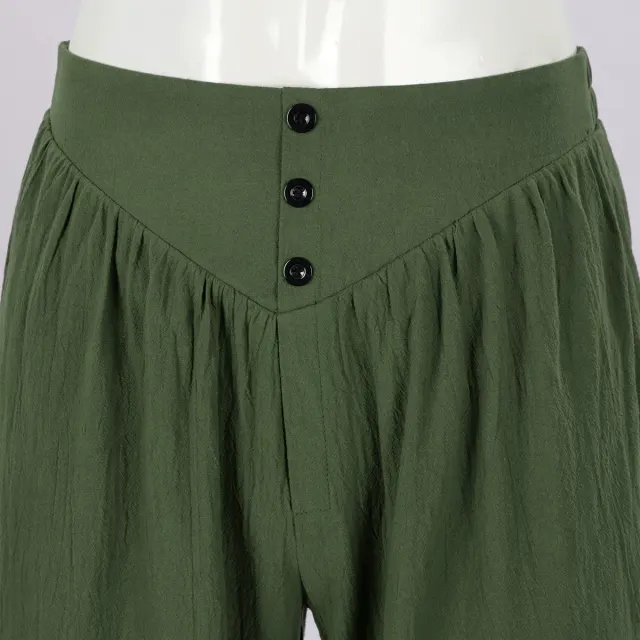 Men's Medieval Pirate Lace-Up Pants for Cosplay detail 16