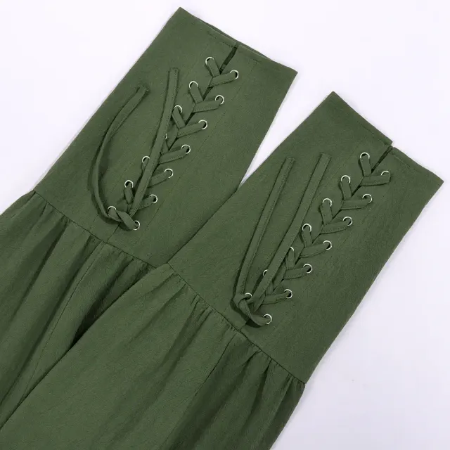 Men's Medieval Pirate Lace-Up Pants for Cosplay detail 22
